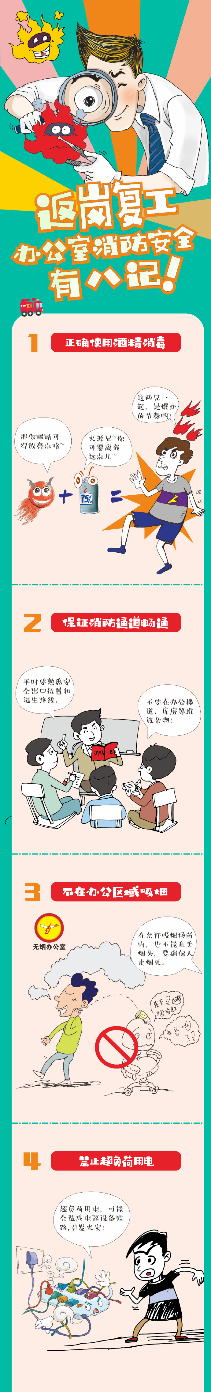 返崗復(fù)工！辦公室消防安全有八記